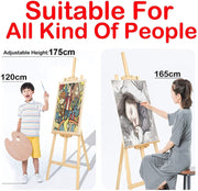 salelink.co.nz Unbranded 1.75M Wooden Easel 1.75M Wooden Easel | Action Outdoors NZ
