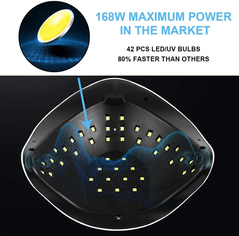 salelink.co.nz Unbranded LED UV Nail Lamp 168W 42LED LED UV Nail Lamp 168W 42LED | Action Outdoors NZ
