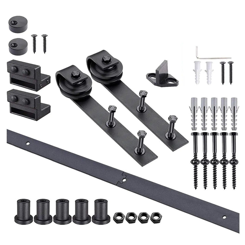 salelink.co.nz Unbranded 4M Sliding Door Barn Door Hardware 4M Sliding Barn Door Hardware Kit | Action Outdoors NZ