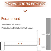 salelink.co.nz Unbranded 2Pcs Bed Frame Anti-Shake Tool Adjustable Bed Frame Anti Shake Tool Pair