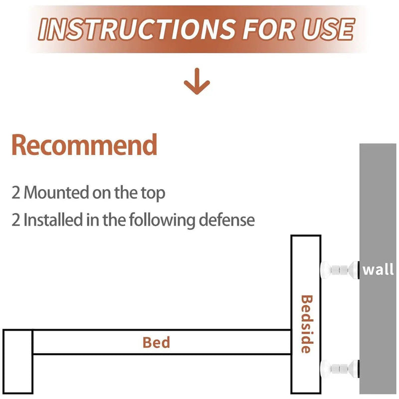 salelink.co.nz Unbranded 2Pcs Bed Frame Anti-Shake Tool Adjustable Bed Frame Anti Shake Tool Pair
