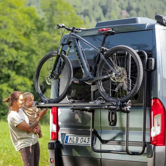 Thule Bike Rack Thule VeloTrack Bike Rack Thule VeloTrack Bike Rack NZ — Van & Camper Rear Door Mount | 60 kg