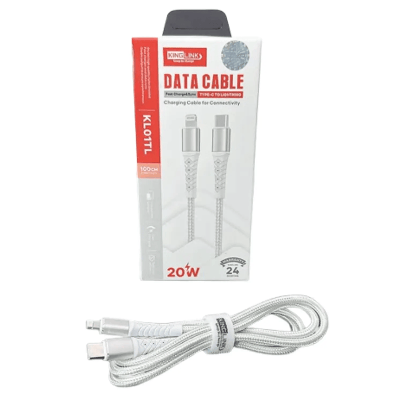 9eight5 Accessories Kinglink 1m 20W Type-C to Lightning Cable KL01TL Kinglink 1m 20W USB-C To Lightning Cable KL01TL