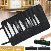 Zendrop Chef Knife Roll Bag With Large Capacity For 22 Knives Chef Knife Roll Bag 22 Pocket Large Capacity