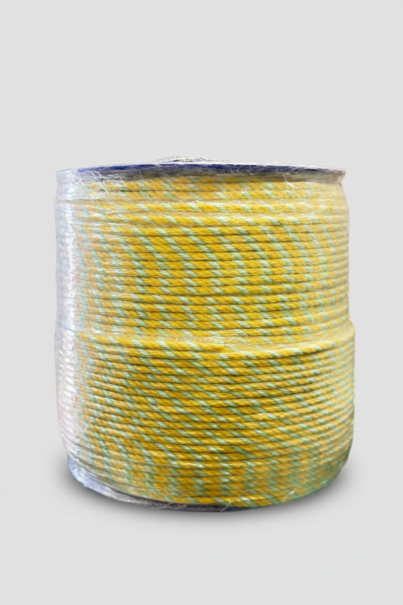 Aquatec Ropes 8MM x 500M Yellow Green Fleck Permit rope – view 1