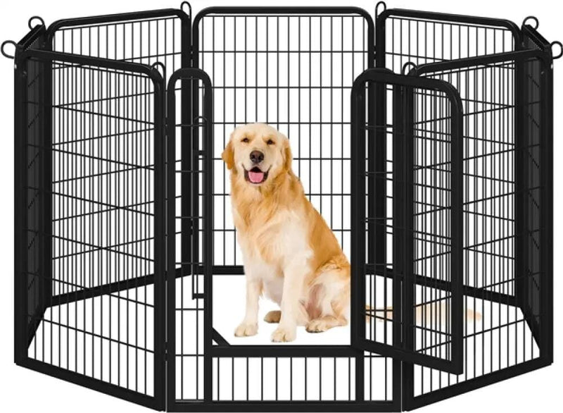 Yaheetech 8 Panels Dog Playpen 100cm Tall Dog Pen Dog Fence 8 Panels Dog Playpen 100cm Tall Dog Pen Dog Fence