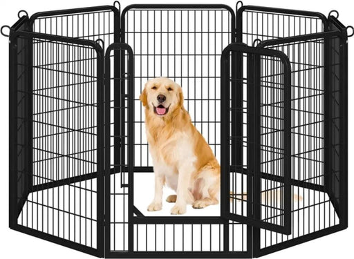 Yaheetech 8 Panels Dog Playpen 100cm Tall Dog Pen Dog Fence 8 Panels Dog Playpen 100cm Tall Dog Pen Dog Fence