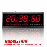 48cm Large Big Jumbo LED Wall Desk Clock Display With Calendar Temperature – view 3