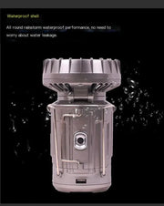 Solar Camping Lantern Fan - 2-in-1 Rechargeable LED Light with Cooling Fan – view 4
