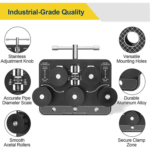 Tube Straightener Pipe Adjuster Aluminum for Copper Tubing Alignment Tool – view 2