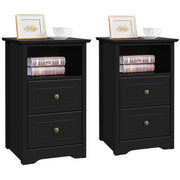 Yaheetech 2pcs Bedside Table Sofa Side Table 2pcs Bedside Table Sofa Side Table