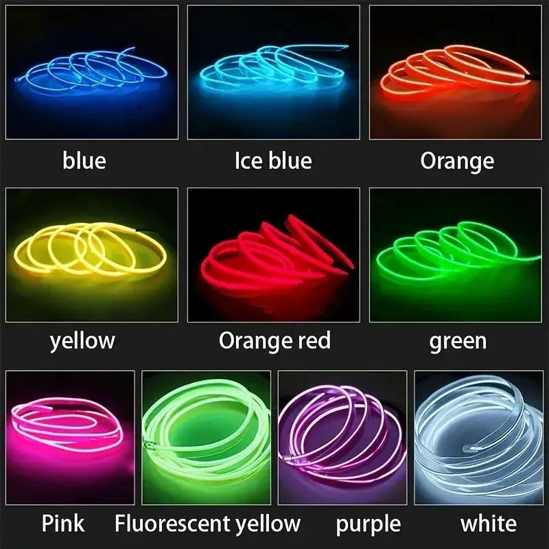 Habicare 5M USB LED Neon Car Interior Light (7 colours available) 5M USB LED Neon Car Interior Light (7 colours available)