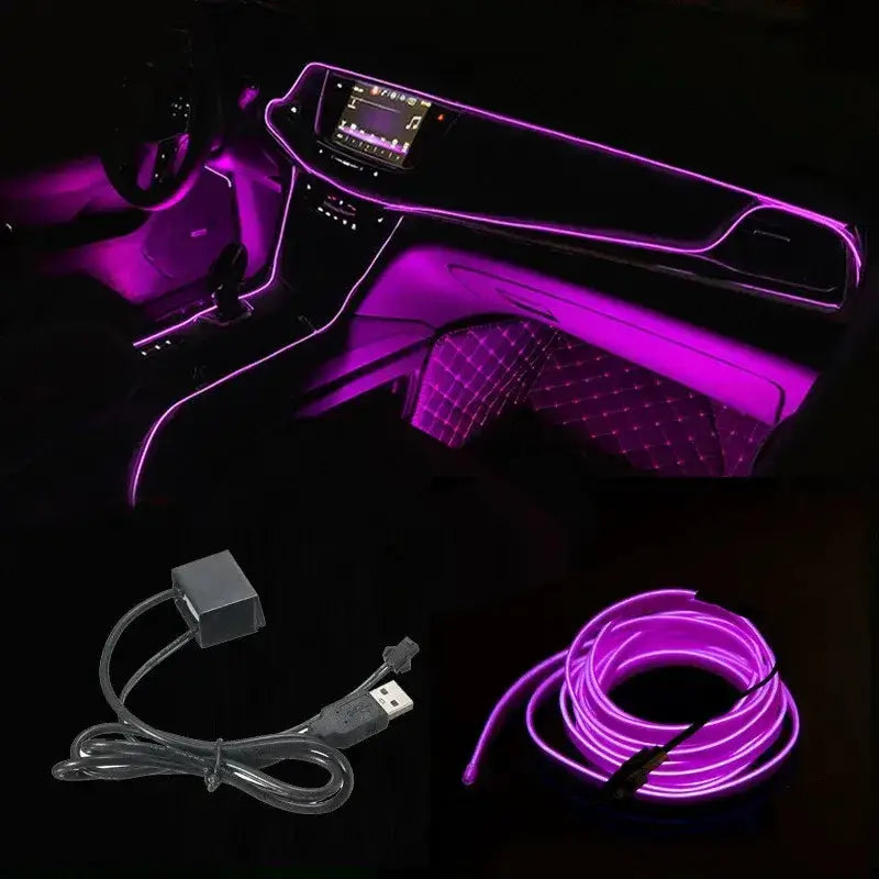 Habicare 5M USB LED Neon Car Interior Light (7 colours available) 5M USB LED Neon Car Interior Light (7 colours available)