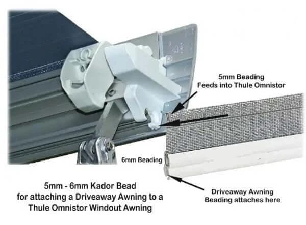 Vango Drive Away Kador Strip 4.0m 4mm 6mm Effortless Awning Attachment for Campervan and RV Owners – view 2