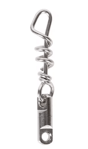 5PCS Fishing Corkscrew Swivel Snaps Stainless Steel Heavy Duty9416255411132 – view 2
