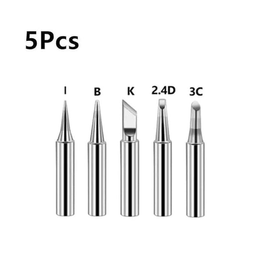 5pcs Soldering Iron Heads - 900M Tips I+B+K+2.4D+3C – view 2