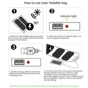 9eight5 Tools & Models 5W Foldable Solar Panel - 5V USB Output 5W Foldable Solar Panel - 5V USB Output