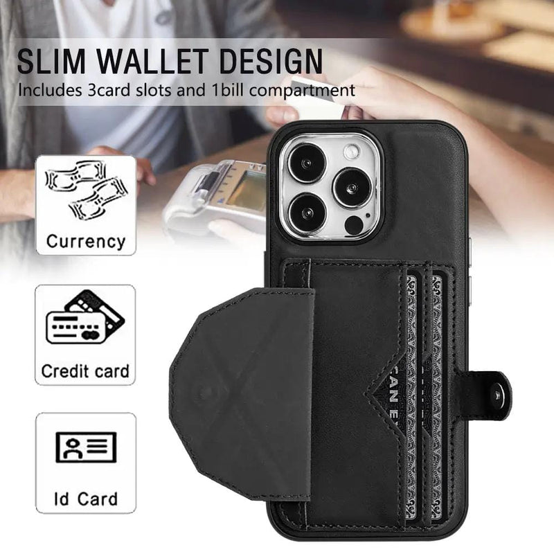salelink.co.nz Unbranded iPhone 15 Pro Case iPhone 15 Pro Case - Leather Screen Protector Tempered Glass (PR842...