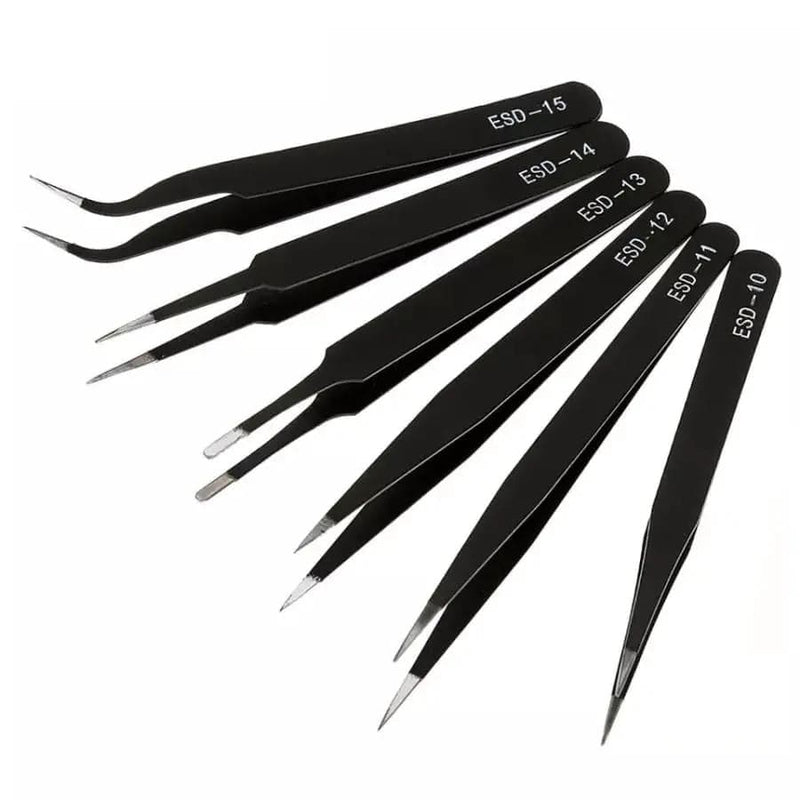 That Watch Shop Watch Tools 6 Piece Anti-Static Stainless Steel Tweezer Set 6 Piece Anti-Static Stainless Steel Tweezer Set