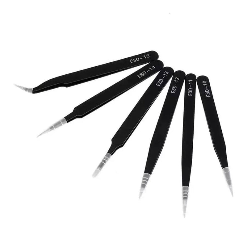 That Watch Shop Watch Tools 6 Piece Anti-Static Stainless Steel Tweezer Set 6 Piece Anti-Static Stainless Steel Tweezer Set