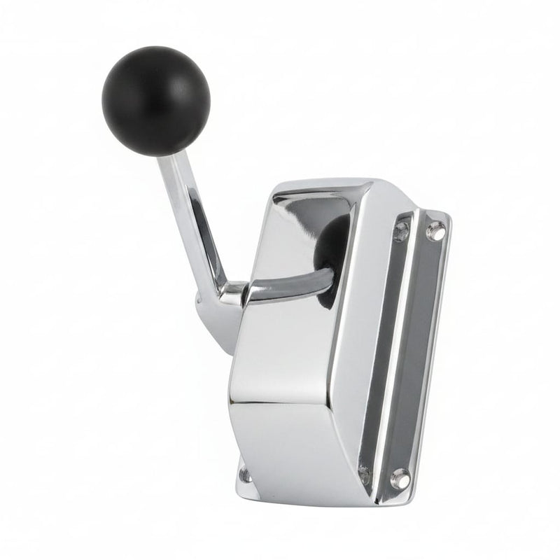 Single Engine Control Lever Chromed Brass For Watercraft Throttle Or Gear