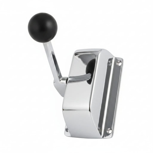 Single Engine Control Lever Chromed Brass For Watercraft Throttle Or Gear