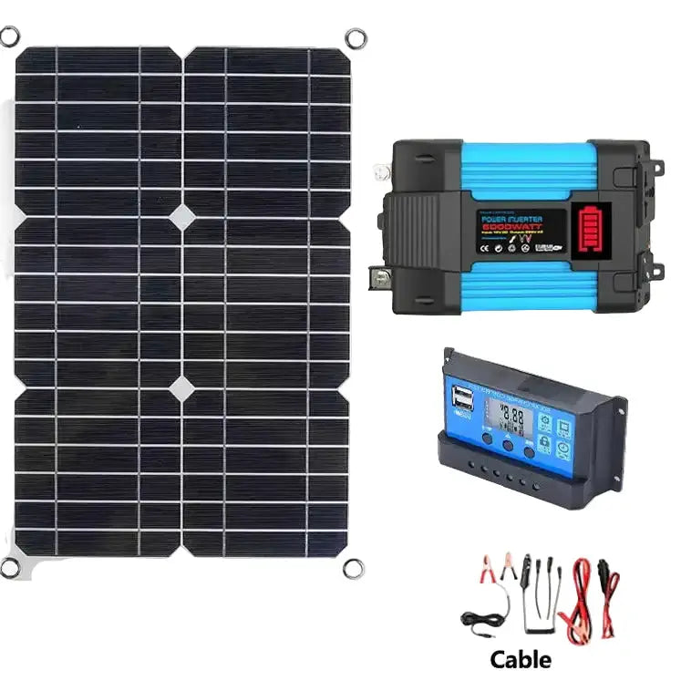 Habicare SS 60W Home & Outdoor Solar Power System 60W Home & Outdoor Solar Power System