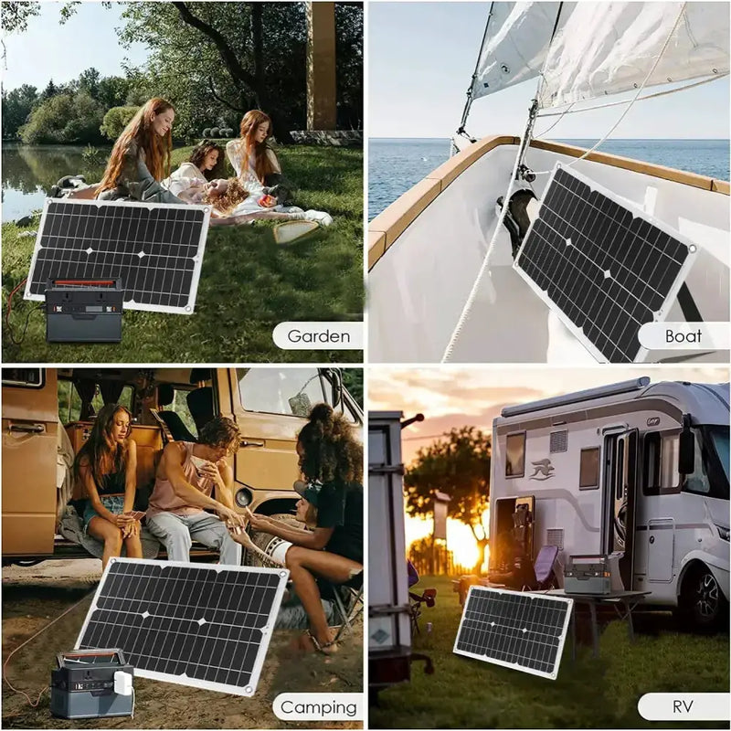 Habicare SS 60W Home & Outdoor Solar Power System 60W Home & Outdoor Solar Power System