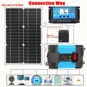 Habicare SS 60W Home & Outdoor Solar Power System 60W Home & Outdoor Solar Power System
