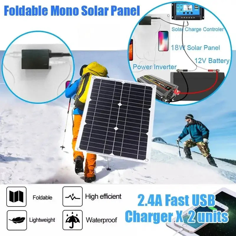 Habicare SS 60W Home & Outdoor Solar Power System 60W Home & Outdoor Solar Power System