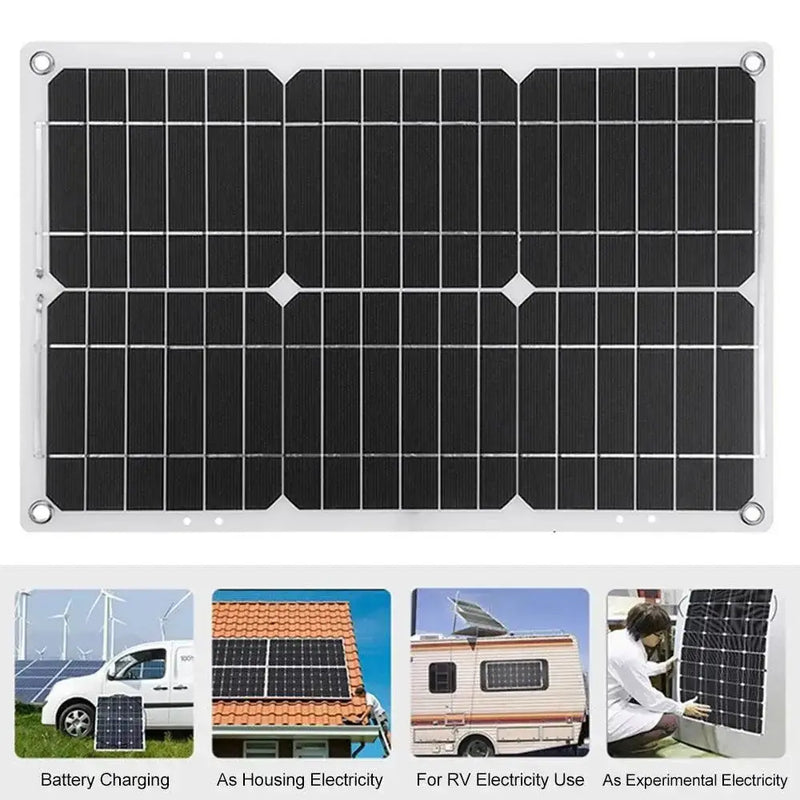 Habicare SS 60W Home & Outdoor Solar Power System 60W Home & Outdoor Solar Power System