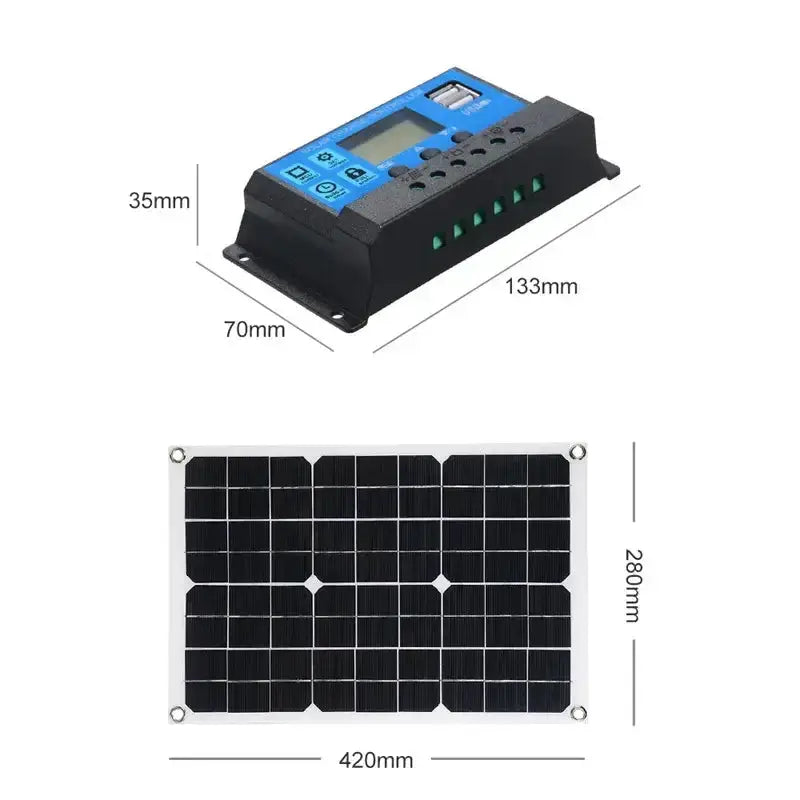 Habicare SS 60W Home & Outdoor Solar Power System 60W Home & Outdoor Solar Power System