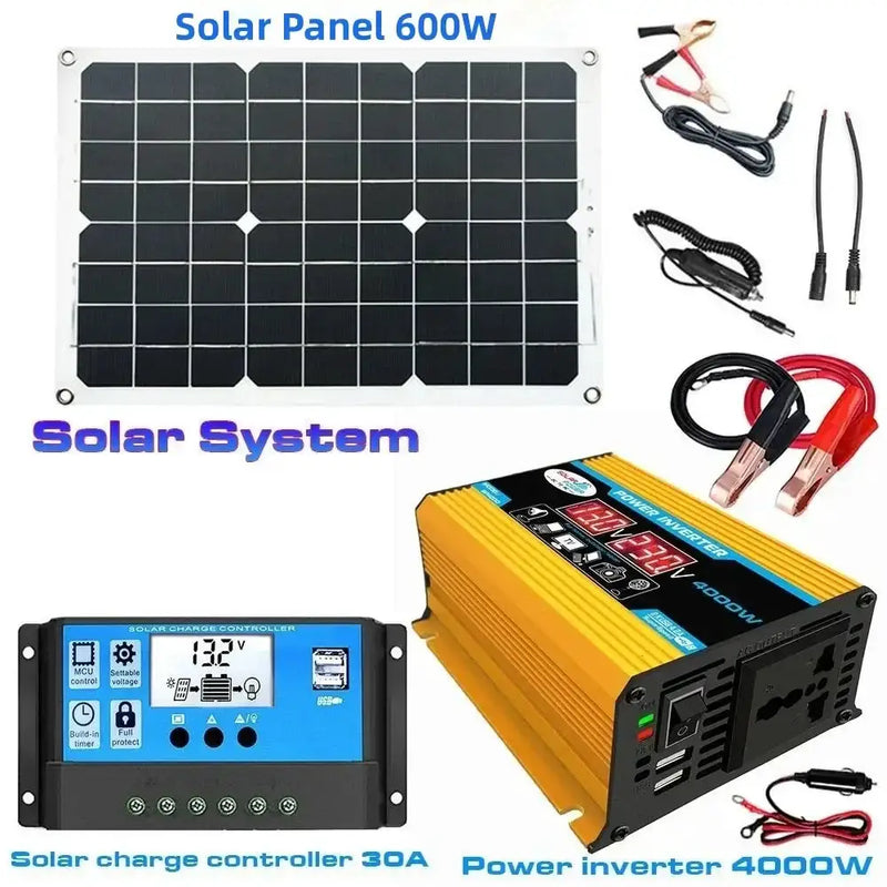 Habicare SS 60W Home & Outdoor Solar Power System 60W Home & Outdoor Solar Power System