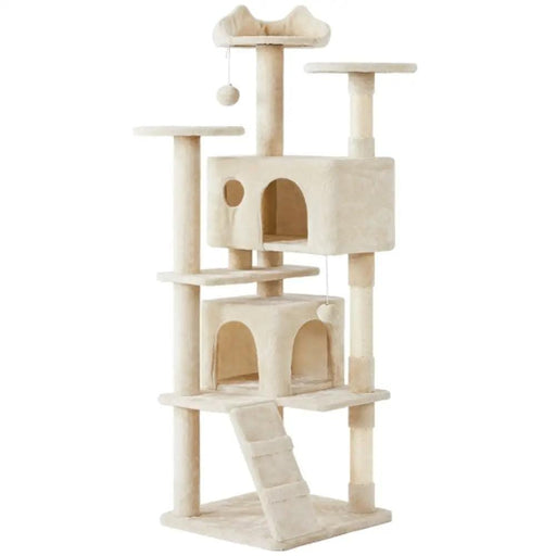 Cat Tree Cat Tower w/ Condos & Dangling Balls & Scratching Posts & Platforms – view 1