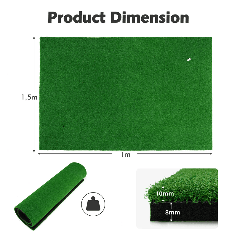 salelink.co.nz Unbranded 1x1.5M Golf Practice Mat Golf Practice Mat One And A Half Meter Synthetic Turf
