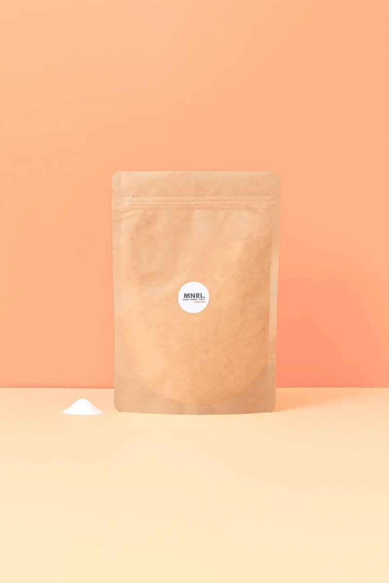 MNRL.NZ MNRL Replenish Salt Jar Kit With Eco Glass Jar And Refill Bags MNRL Replenish Salt Jar Kit With Eco Glass Jar