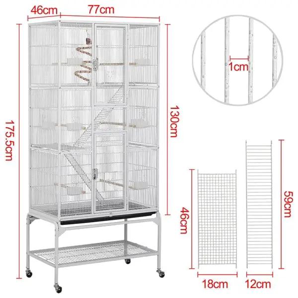 Yaheetech 69’’H Extra Large Bird Cage 69’’H Extra Large Bird Cage