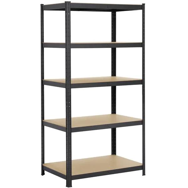 Yaheetech 5 Tiers Metal Storage Shelving Adjustable Display Rack Unit 5 Tiers Metal Storage Shelving Adjustable Display Rack Unit