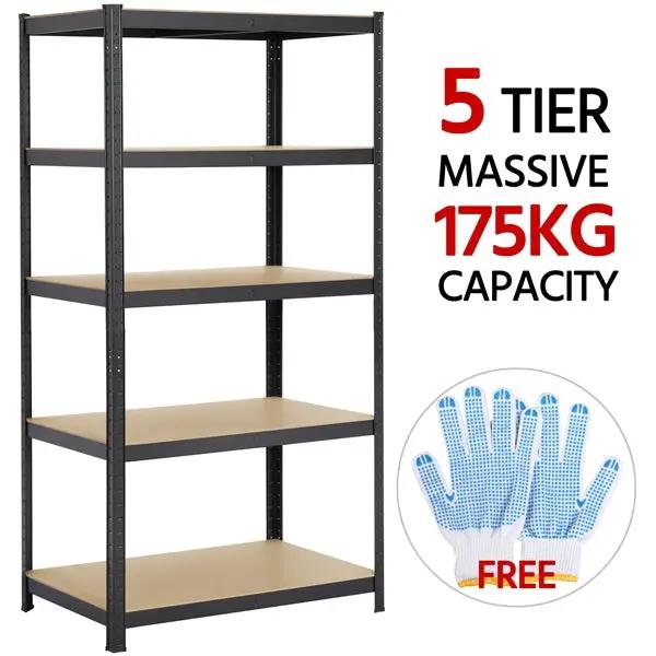 Yaheetech 5 Tiers Metal Storage Shelving Adjustable Display Rack Unit 5 Tiers Metal Storage Shelving Adjustable Display Rack Unit