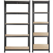 Yaheetech 5 Tiers Metal Storage Shelving Adjustable Display Rack Unit 5 Tiers Metal Storage Shelving Adjustable Display Rack Unit