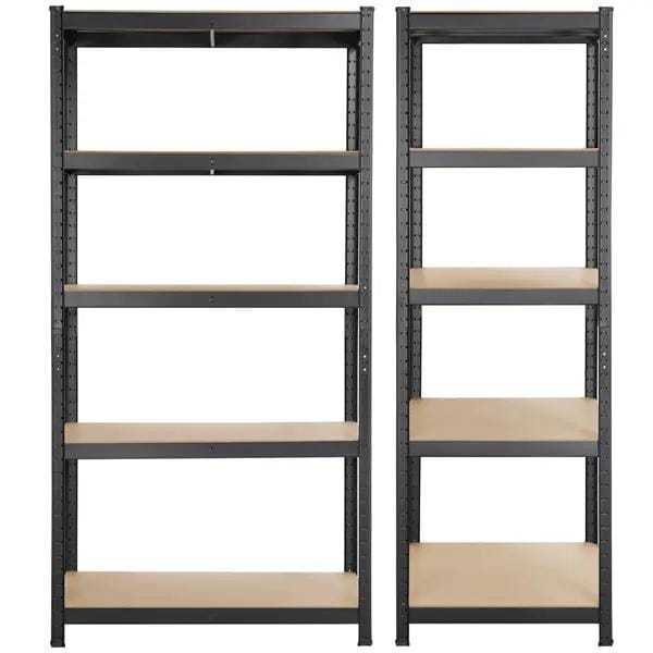 Yaheetech 5 Tiers Metal Storage Shelving Adjustable Display Rack Unit 5 Tiers Metal Storage Shelving Adjustable Display Rack Unit