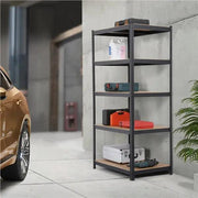 Yaheetech 5 Tiers Metal Storage Shelving Adjustable Display Rack Unit 5 Tiers Metal Storage Shelving Adjustable Display Rack Unit