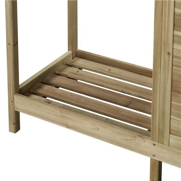 Outdoor Garden Potting Bench Table Work Bench Metal Tabletop – view 9