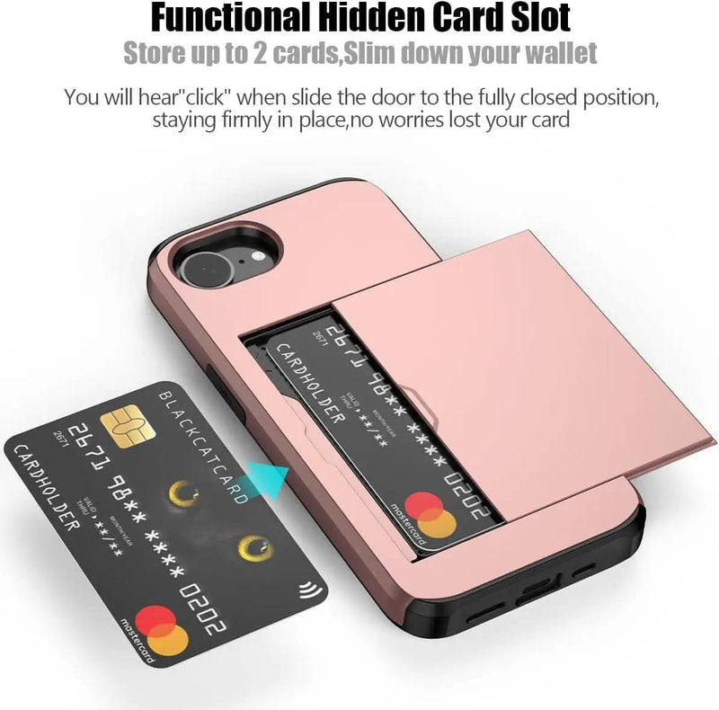 iPhone 16e Case - Card Holder Shockproof Rugged (PR9028 (1)) – view 3