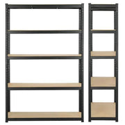 5-Tier Metal Storage Shelving Adjustable Display Rack Unit Overhead Storage Shelves by Yaheetech