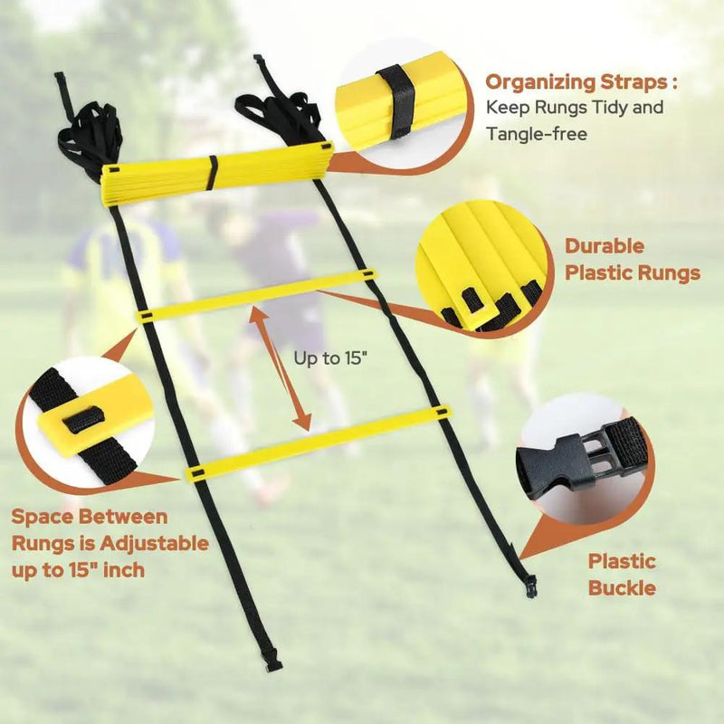 Agility Ladder Agility Training Ladder Speed 12 Rung 20ft – view 5