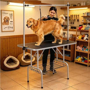 Foldable Pet Grooming Table Stainless Steel Arm Frame Height Adjustable – view 10
