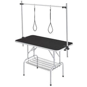 Foldable Pet Grooming Table Stainless Steel Arm Frame Height Adjustable – view 2