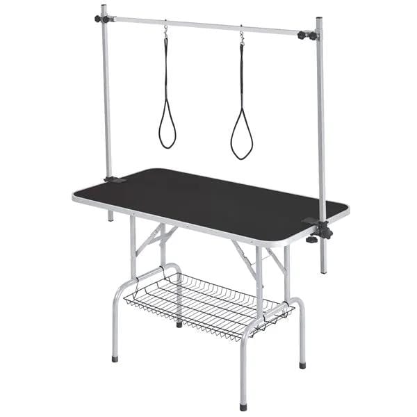 Foldable Pet Grooming Table Stainless Steel Arm Frame Height Adjustable – view 2