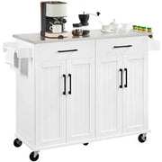 Stainless Steel Top Rolling Kitchen Island Cart Kitchen Trolley – view 3